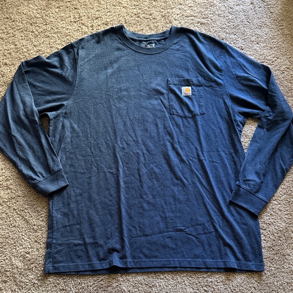 Carhartt Other - Carhartt Men's Deep Blue Long Sleeve Tee